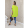Oversize blúzka s príveskom béžová
