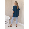 Oversize blúzka s príveskom béžová