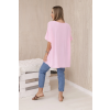 Oversize blúzka s príveskom béžová