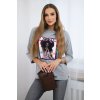 Blúzka s grafikou American Girl béžová S/M - L/XL