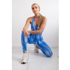 Fitness overal s push up chrpový