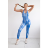 Fitness overal s push up chrpový