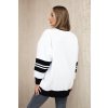 Zateplená mikina Malibu biela+čierna