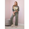 Bavlnená súprava dekódovaná Angel mikina + nohavice khaki