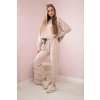 Dvojdielna súprava mikina + nohavice béžová