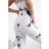 Fitness súprava top + push-up legíny biela