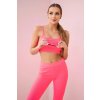 Súprava s vrchnou rebrovanou neónovo ružovou blúzkou