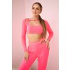 Súprava s neónovo ružovým topom