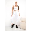 Súprava top+nohavice biela