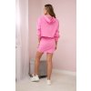 Súprava mikiny so sukňou ružový neón