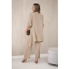 Súprava blúzka + nohavice s príveskom béžová