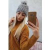 Čiapka K165 tmavo béžová