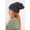 Čiapka Motýľ K234 tmavo sivá