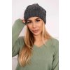 Čiapka Motýľ K234 tmavo sivá