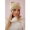 Dámska čiapka Klarysa K393 béžová