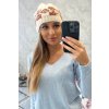 Dámska čiapka Otylia K387 krémovo-bordová