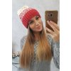 Dámska čiapka Samara K346 cappuccino+ecru