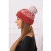 Dámska čiapka Samara K346 cappuccino+ecru