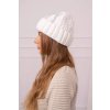 Dámska čiapka Selena K384 biela