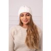 Dámska čiapka Selena K384 biela
