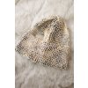 Čiapka s moherom Panterka K233 béžová