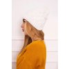 Čiapka s flísom Agnieszka K239 biela