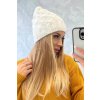 Čiapka s flísom Agnieszka K239 biela
