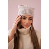 Čiapka s flísom Anna K238 béžová