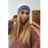 Čiapka s flísom Bibiana K264 bordová+ecru