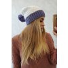 Čiapka s flísom Bibiana K264 bordová+ecru