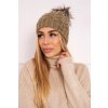 Čiapka s flísom Daria K217 hnedá