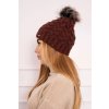 Čiapka s flísom Daria K217 hnedá
