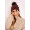 Čiapka s flísom Daria K217 hnedá