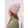 Čiapka s fleecom Dolores K303 hnedá+biela+ryšavá