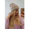 Čiapka s flisom Edyta K298 béžová