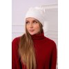 Čiapka s flisom Edyta K298 béžová