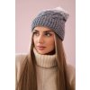 Čiapka s flísom Ilona K218 béžová+ecru