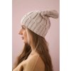 Čiapka s flísom Iwona K221 béžová