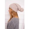 Čiapka s flísom Justyna K253 cappuccino