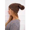 Čiapka s flísom Justyna K253 cappuccino