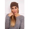 Čiapka s flísom Justyna K253 cappuccino