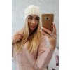 Čiapka s flísom Karolina K243 béžová