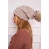Čiapka s flísom Karolina K243 béžová