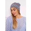Čiapka s flísom Klaudia K255 morská+šedá