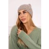 Čiapka s flísom Melisa K241 béžová+šedá