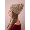 Čiapka s flísom Roksana K209 hnedá