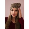 Čiapka s flísom Roksana K209 hnedá
