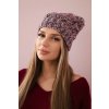 Čiapka s flísom Roksana K209 hnedá