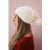 Čiapka s flisom Sandra K210 biela