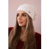 Čiapka s flisom Sandra K210 biela